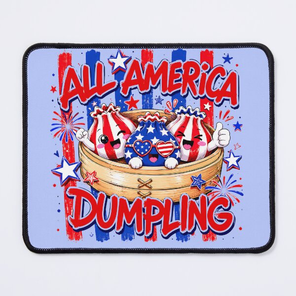 Item preview, All American Dumpling – Cute Squishy Kawaii Characters designed and sold by EmeraldeaArt.