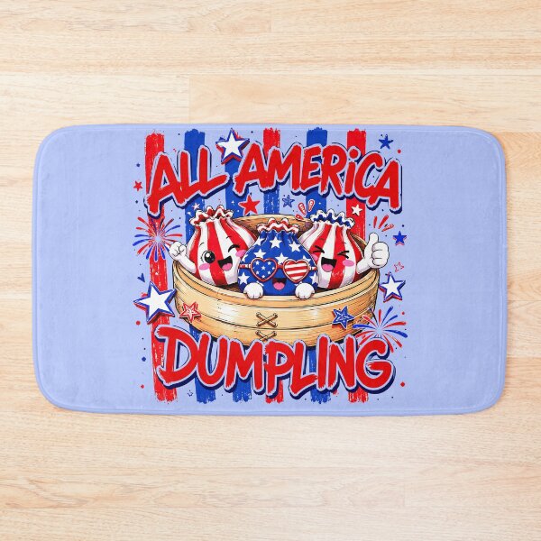 Item preview, All American Dumpling – Cute Squishy Kawaii Characters designed and sold by EmeraldeaArt.