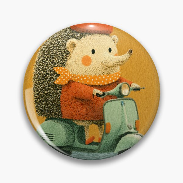 Item preview, Cute Hedgehog French Beret Mint Scooter Cozy Art designed and sold by UhuCriei .