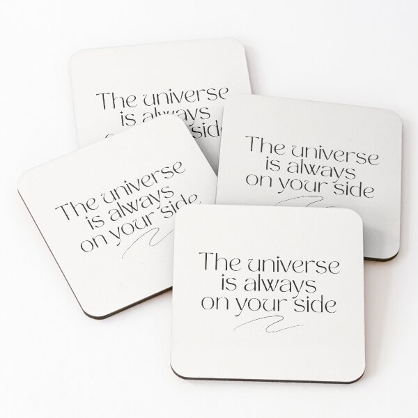 Item preview, The Universe Is Always On Your Side, Positive Affirmation Quotes, Law of Attraction, Minimalist Design designed and sold by SpringTeaDesigns.