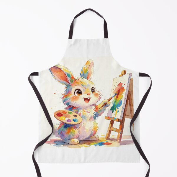 Item preview, Cute Artist Rabbit Creative designed and sold by onjirastudio7.