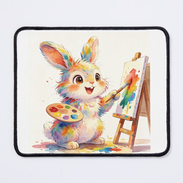 Item preview, Cute Artist Rabbit Creative designed and sold by onjirastudio7.