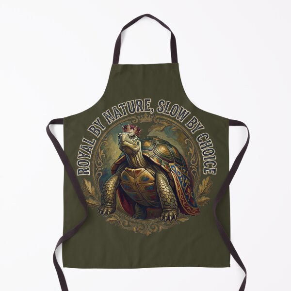 Item preview, Majestic Royal Tortoise Slow Living Aesthetic Golden Emblem designed and sold by Pride Emblem Prints.