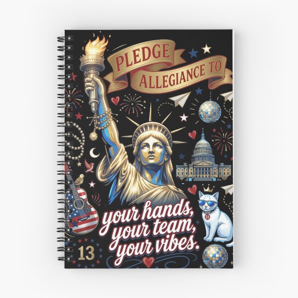 Item preview, Pledge Allegiance to Your Hands Team Vibes Statue of Liberty designed and sold by CallDesign.