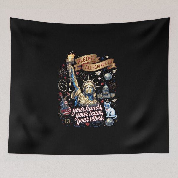 Item preview, Pledge Allegiance to Your Hands Team Vibes Statue of Liberty designed and sold by CallDesign.