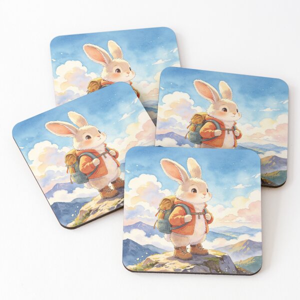 Item preview, Cute Adventure Rabbit Hiking designed and sold by onjirastudio7.