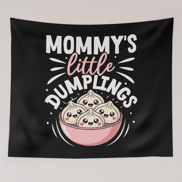Item preview, Mommy's Little Dumplings – Cute Kawaii Dumpling Bowl for Moms designed and sold by EmeraldeaArt.