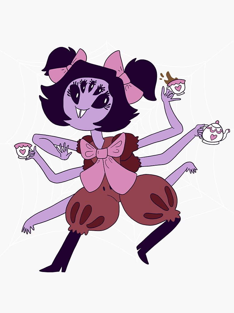 Undertale Muffet Sticker - Sticker Mania