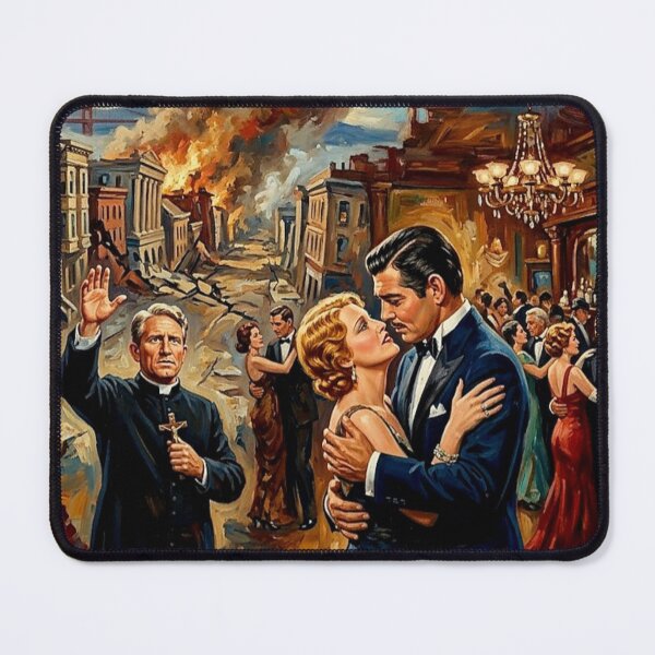 Item preview, San Francisco Retro Disaster Romance Drama Tribute Art Movie Poster designed and sold by Art's Diner.