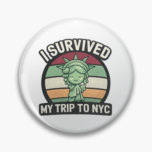 Item preview, I Survived My Trip to NYC Cute Statue of Liberty Vintage Travel Design designed and sold by mansourhamid.