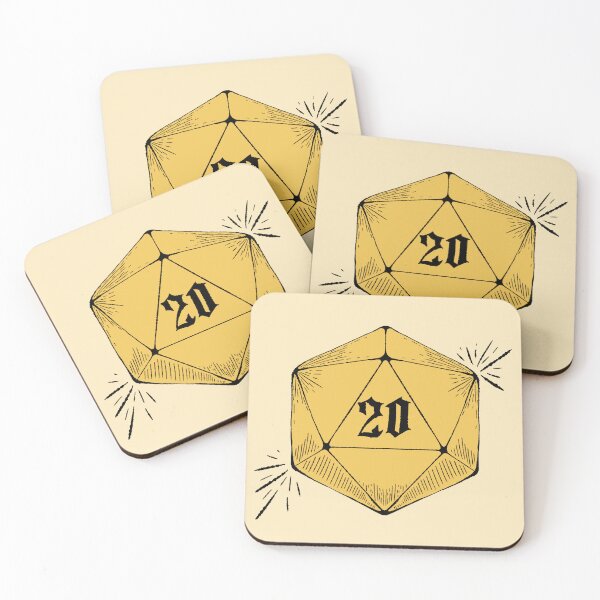 Item preview, NAT 20! DnD Dungeons and Dragons d20 Dice designed and sold by AvaDCreative.