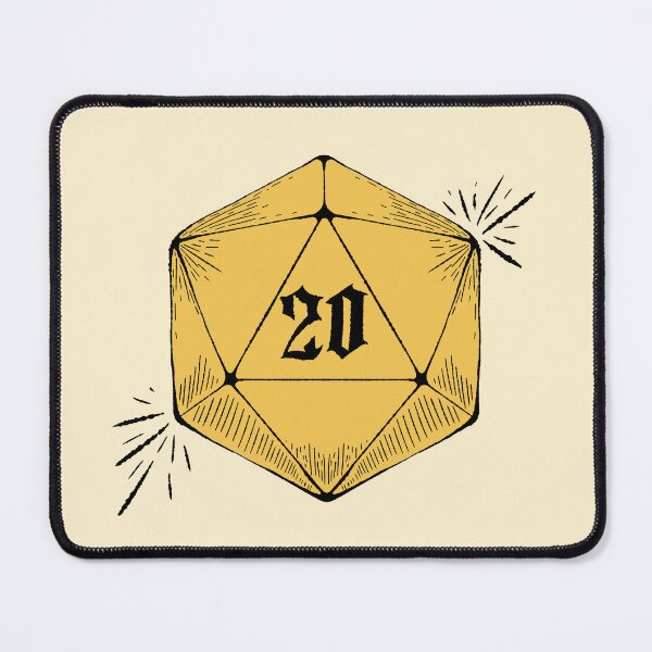 Item preview, NAT 20! DnD Dungeons and Dragons d20 Dice designed and sold by AvaDCreative.
