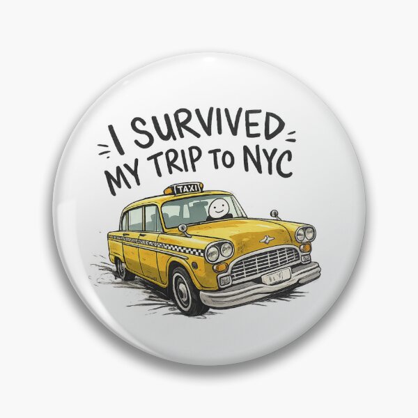 Item preview, I Survived My Trip to NYC Funny Yellow Taxi Vintage New York City Design designed and sold by mansourhamid.