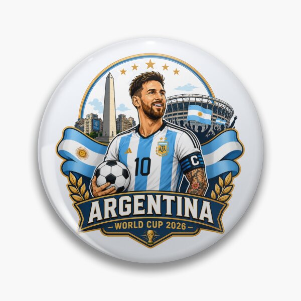 Item preview, Argentine Number 10 Football Crest designed and sold by Retro Arabica.