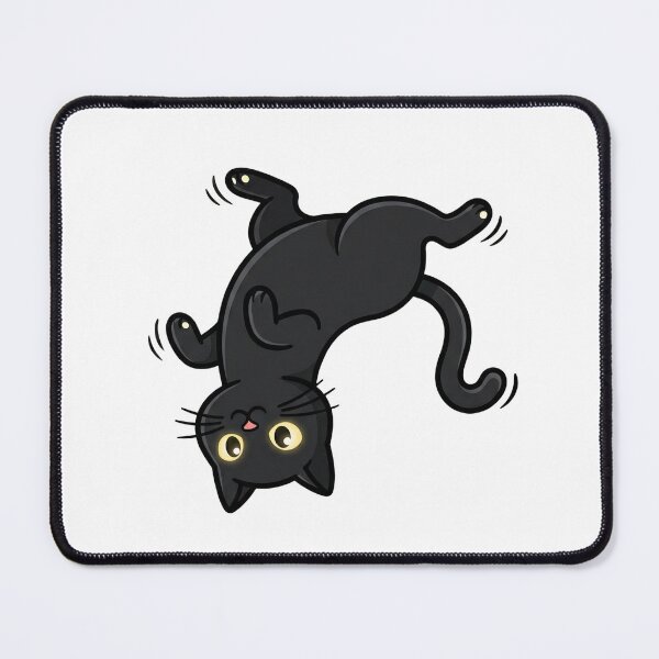 Item preview, Upside Down Black Cat | Funny Minimal Design designed and sold by Rovano.