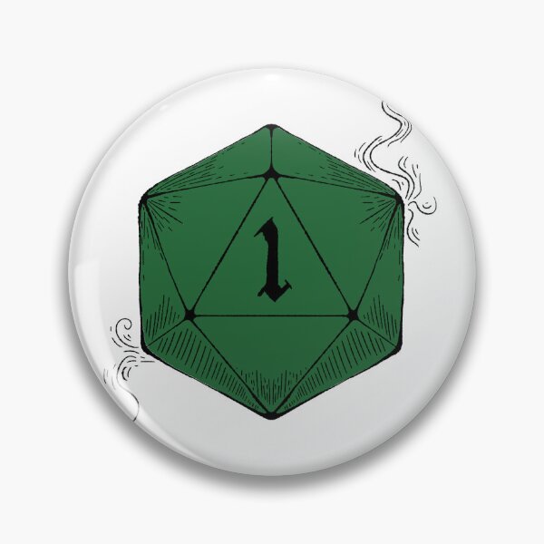Item preview, Nat 1 | DnD Dungeons and Dragons d20 Dice Natural 1 designed and sold by AvaDCreative.