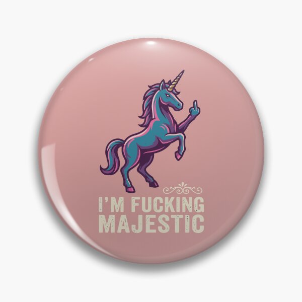 Item preview, Sarcastic Im Fucking Majestic Mythical Unicorn Middle Finger designed and sold by Amir Faysal.