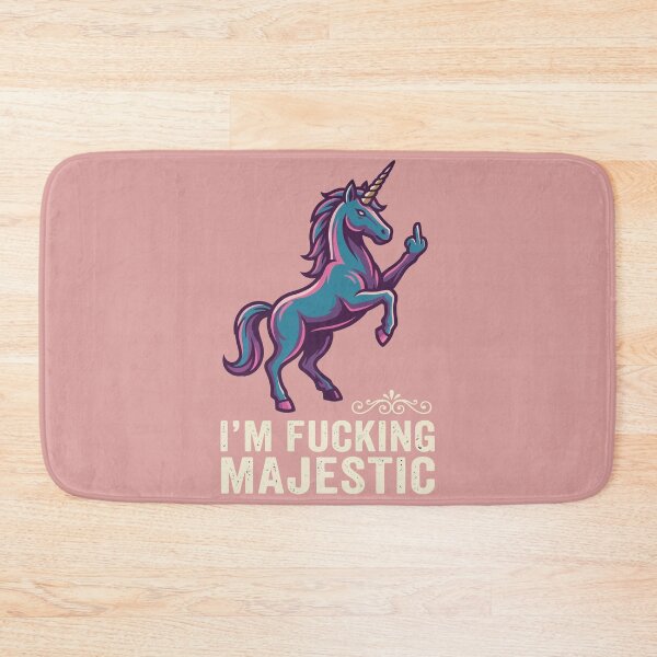 Item preview, Sarcastic Im Fucking Majestic Mythical Unicorn Middle Finger designed and sold by Amir Faysal.