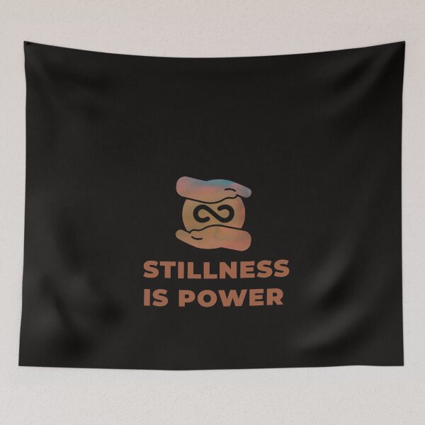 Item preview, Stillness Is Power Minimalist Infinity Quote designed and sold by Elite Vintage Studio.