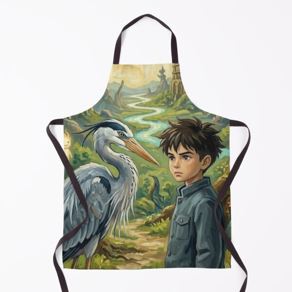 Item preview, The Boy and the Heron Retro Anime Fantasy Tribute Art Movie Poster designed and sold by Art's Diner.