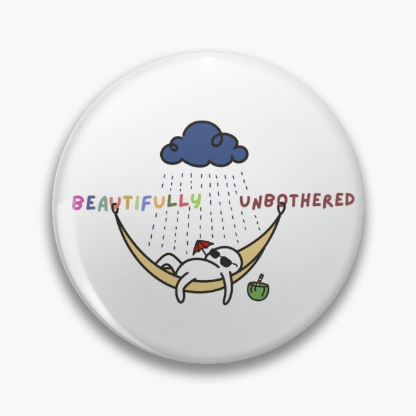 Item preview, Beautifully Unbothered - Funny Rainy Hammock Chill designed and sold by Draw-some Doodles.