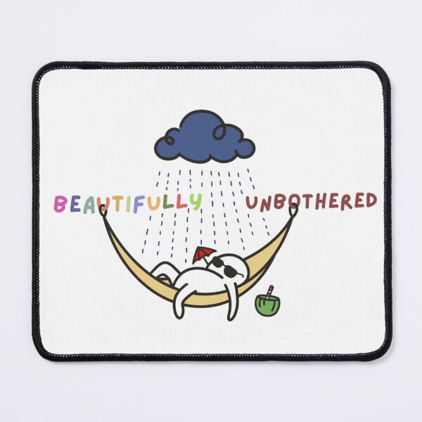 Item preview, Beautifully Unbothered - Funny Rainy Hammock Chill designed and sold by Draw-some Doodles.