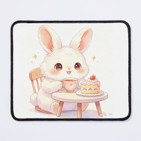 Item preview, Cute Bunny Rabbit Tea Time Sweet designed and sold by onjirastudio7.