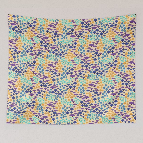 Item preview, Mini Mushrooms Light Pattern designed and sold by EBParsley.