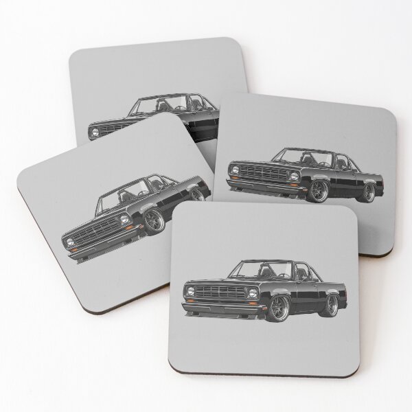 Item preview, Custom 1974 Dodge Ramcharger Lowered Black Vintage SUV Illustration designed and sold by Motorline44.