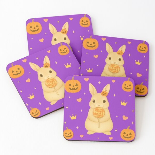 Item preview, Halloween Bunny with Lollipop – Purple designed and sold by HIMEKARI.