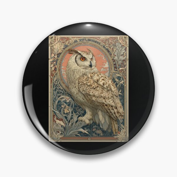 Item preview, Art nouveau owl designed and sold by MendaciousMina.