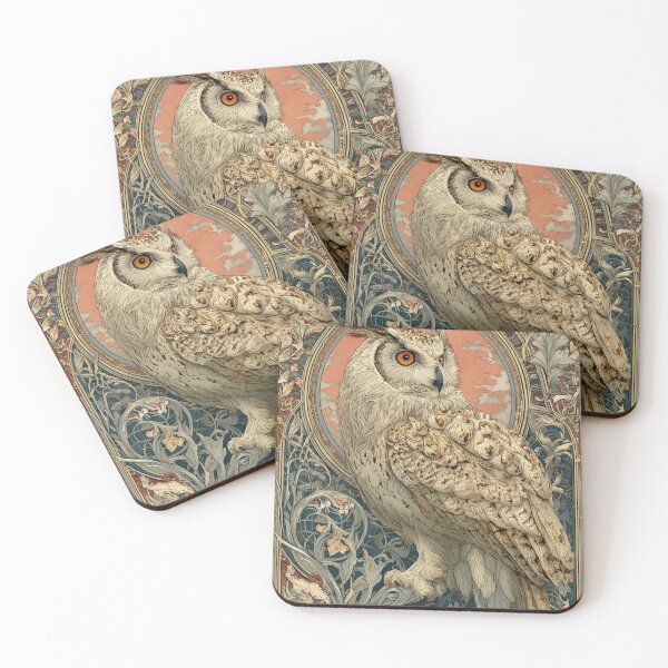 Item preview, Art nouveau owl designed and sold by MendaciousMina.