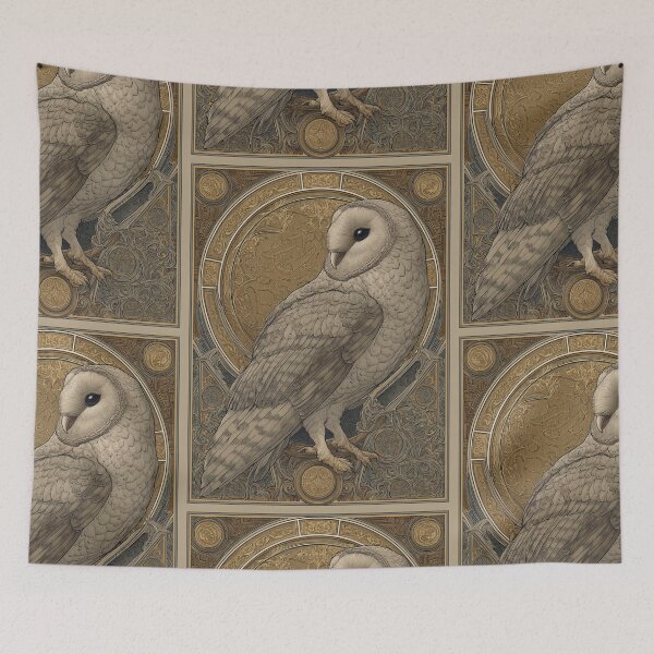 Item preview, Art nouveau owl designed and sold by MendaciousMina.