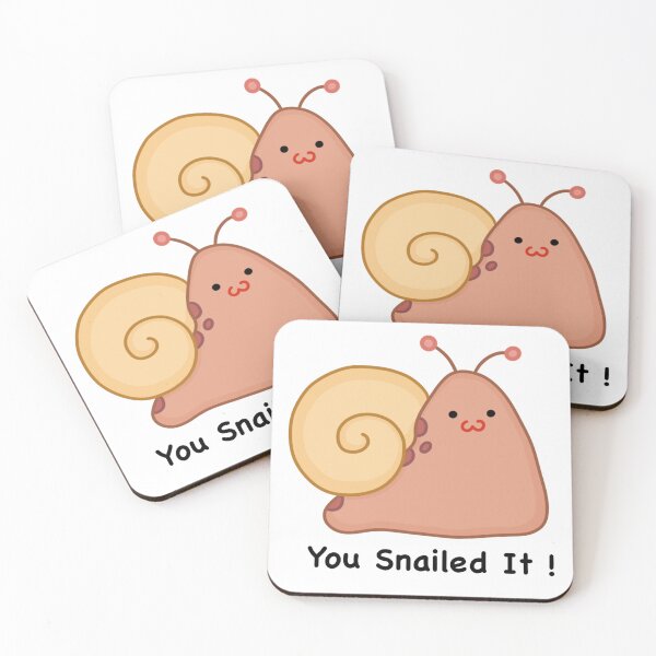Item preview, You Snailed It! Achievement Snail designed and sold by Draw-some Doodles.