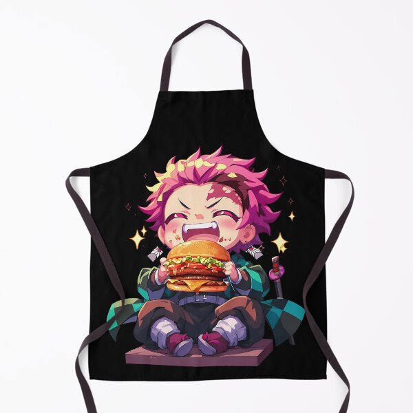 Item preview, Tanjiro Kamado Demon Slayer Anime Chibi Kawaii Burger Bright Joyful designed and sold by earlobejerk.