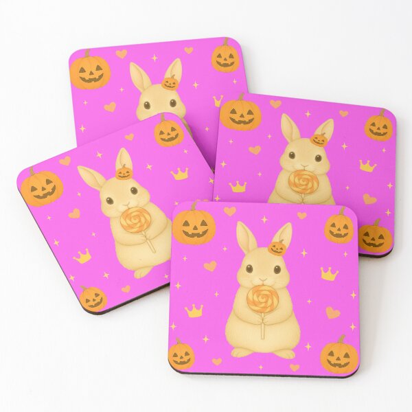 Item preview, Halloween Bunny with Lollipop – Pink designed and sold by HIMEKARI.