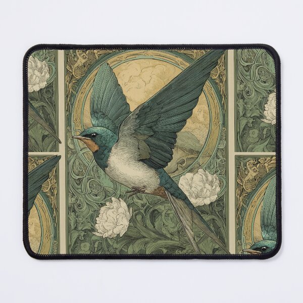 Item preview, Art nouveau Swallow designed and sold by MendaciousMina.
