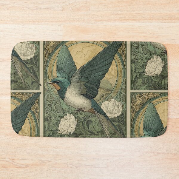 Item preview, Art nouveau Swallow designed and sold by MendaciousMina.