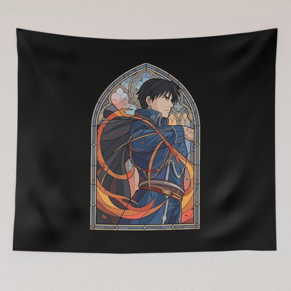 Item preview, Roy Mustang Fullmetal Alchemist Flame Alchemy Stained Glass designed and sold by mildaclairmo.