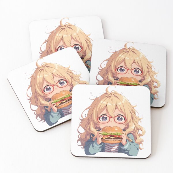 Item preview, Kaori Miyazono Your Lie in April Chibi Burger Kawaii Mood designed and sold by earlobejerk.