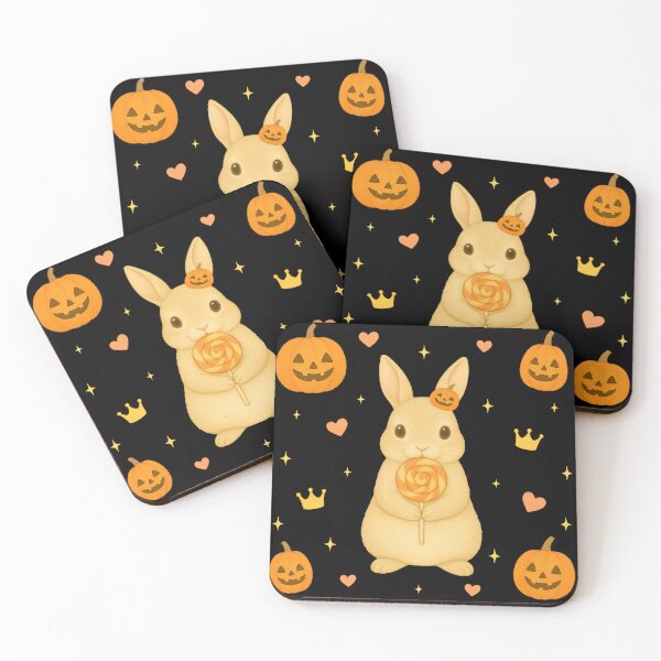 Item preview, Halloween Bunny with Lollipop – Black designed and sold by HIMEKARI.