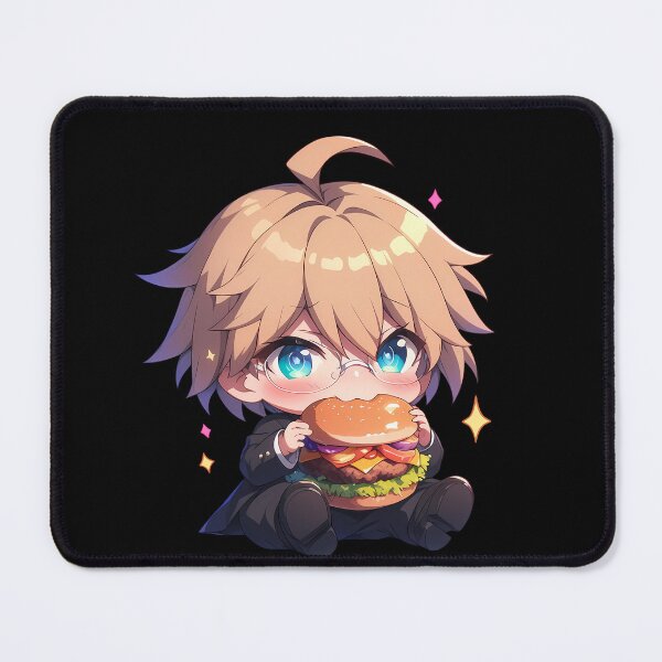 Item preview, Anime Byakuya Togami Danganronpa Chibi Kawaii Burger Blonde Refined Anime Charm designed and sold by earlobejerk.