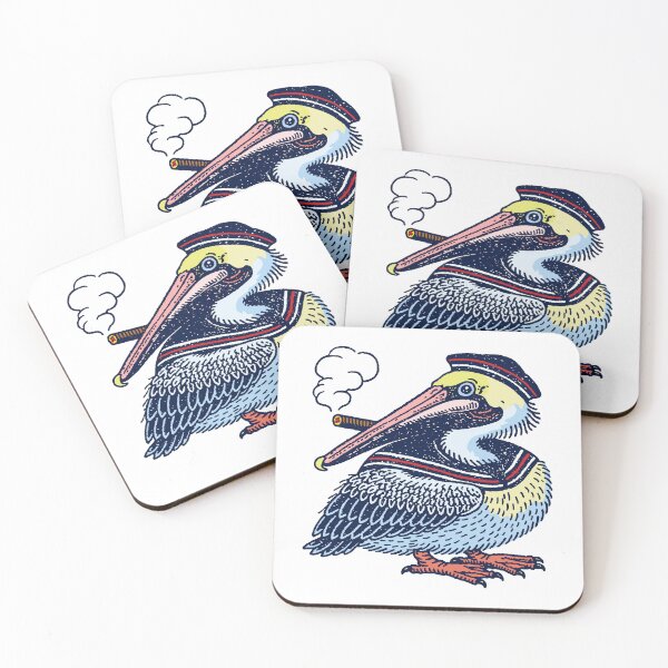 Item preview, Sailor Pelican Nautical Coastal Bird designed and sold by trajeado14.