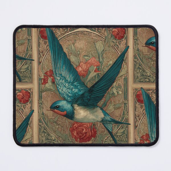Item preview, Art nouveau Swallow designed and sold by MendaciousMina.