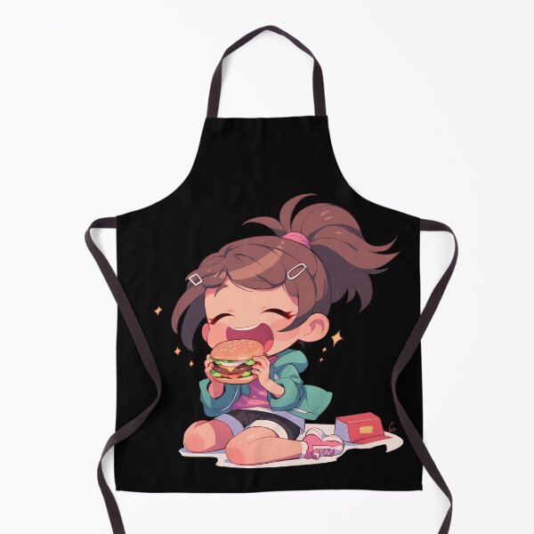 Item preview, Anime Aoi Asahina Danganronpa Chibi Kawaii Burger Joyful Anime Girl Moment designed and sold by earlobejerk.