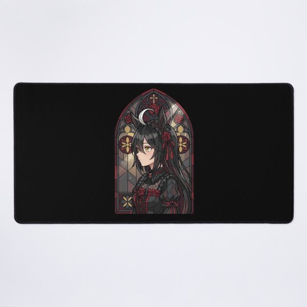 Item preview, Manhattan Cafe Uma Musume Dark Rose Stained Glass Elegance designed and sold by mildaclairmo.