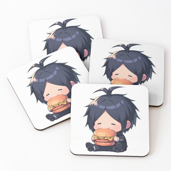 Item preview, Anime Mukuro Ikusaba Danganronpa Chibi Kawaii Burger Calm Anime Girl Snack designed and sold by earlobejerk.