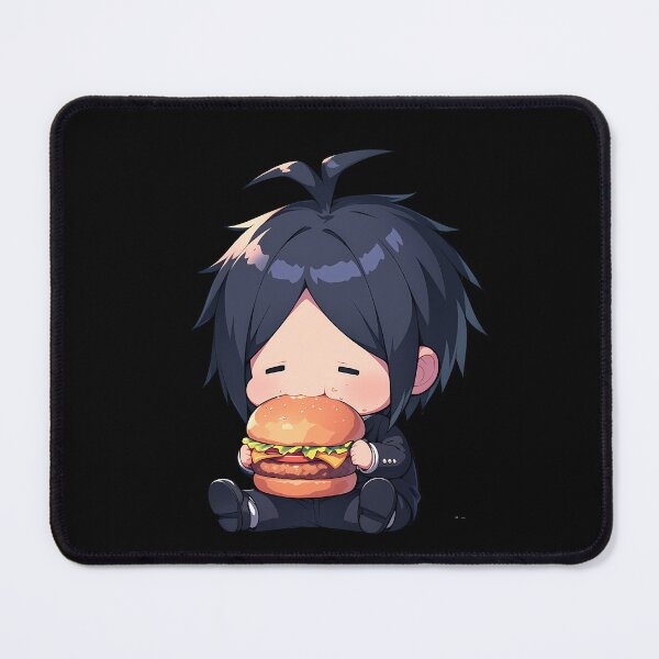 Item preview, Anime Mukuro Ikusaba Danganronpa Chibi Kawaii Burger Calm Anime Girl Snack designed and sold by earlobejerk.