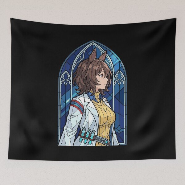 Item preview, Agnes Tachyon Uma Musume Lab Stained Glass Portrait designed and sold by mildaclairmo.