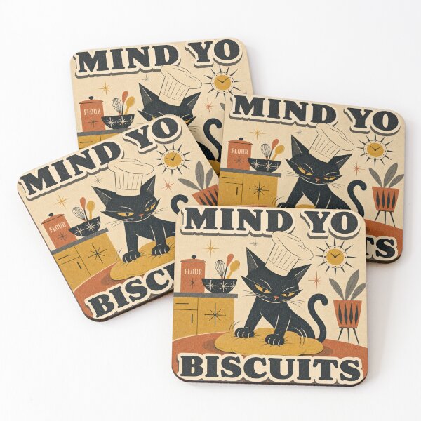 Item preview, Sassy Cat Making Biscuits designed and sold by OverThunk.